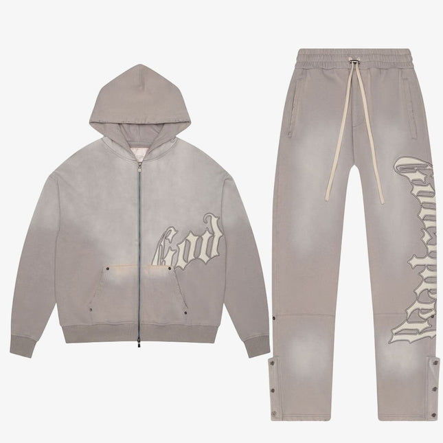GODSPEED 'OG Logo' 400 GSM French Terry Sweatsuit Vintage Slate Grey (Hoodie & Sweatpants) - Atelier-lumieres Cheap Sneakers Sales Online (1)