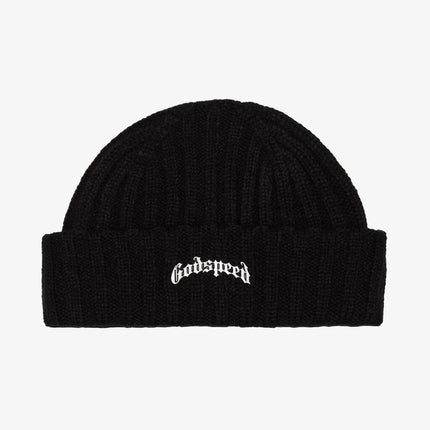 Godspeed 'OG Logo' Emblem Beanie Black - SOLE SERIOUSS (1)