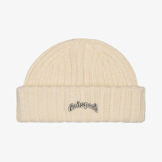 Godspeed 'OG Logo' Emblem Beanie Creme - SOLE SERIOUSS (1)