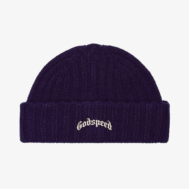 Godspeed 'OG Logo' Emblem Beanie Navy Blue - SOLE SERIOUSS (1)