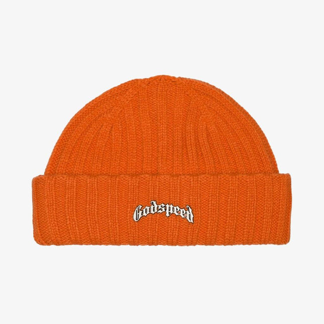 Godspeed 'OG Logo' Emblem Beanie Orange - SOLE SERIOUSS (1)