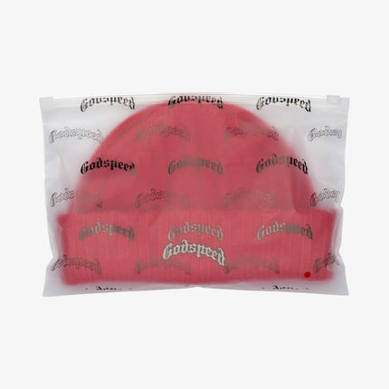 Godspeed 'OG Logo' Emblem Beanie Red - SOLE SERIOUSS (3)