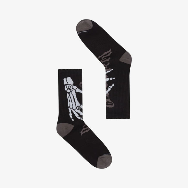 Godspeed 'Ten Toes Down' Crew Socks (1 Pair) Black / Grey - SOLE SERIOUSS (1)