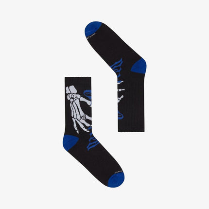 Godspeed 'Ten Toes Down' Crew Socks (1 Pair) Black / Royal Blue - SOLE SERIOUSS (1)