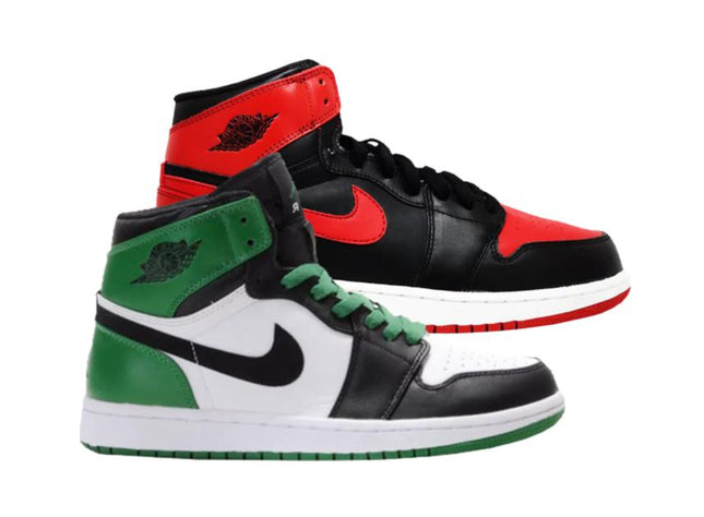 (GS) Air Jordan 1 Retro High DMP Pack 'Defining Moments Chicago Bulls Bred / Boston Celtics' (2009) 373485-991 - SOLE SERIOUSS (1)