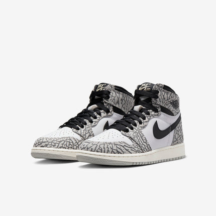 (GS) Air Jordan 1 Retro High OG 'White Cement / Elephant Print' (2023) FD1437-052 - SOLE SERIOUSS (3)