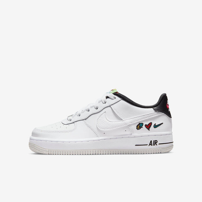 (GS) Nike Air Force 1 Low LV8 1 'Peace, Love, Swoosh' (2021) DM8154-100 - SOLE SERIOUSS (1)