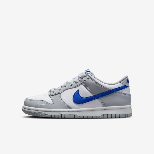 (GS) Nike Dunk Low 'Mini Swoosh Wolf Grey / Game Royal' (2023) FN3878-001 - SOLE SERIOUSS (1)