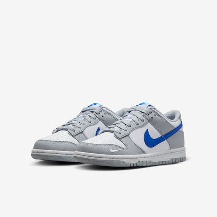 (GS) Nike Dunk Low 'Mini Swoosh Wolf Grey / Game Royal' (2023) FN3878-001 - SOLE SERIOUSS (3)