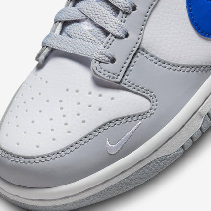 (GS) Nike Dunk Low 'Mini Swoosh Wolf Grey / Game Royal' (2023) FN3878-001 - SOLE SERIOUSS (6)