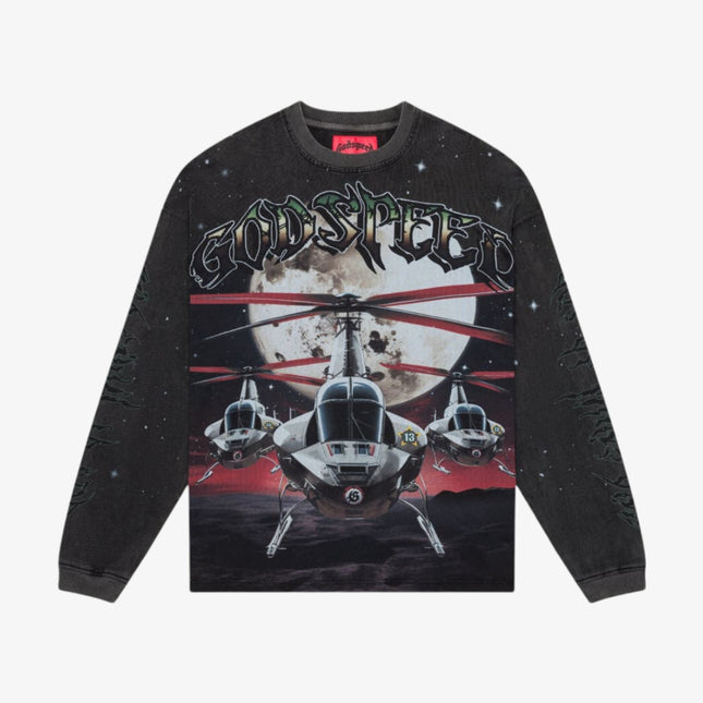 Godspeed 'Air Strike' L/S Long Sleeve T-Shirt Black (Washed) | SOLE SERIOUSS [1]