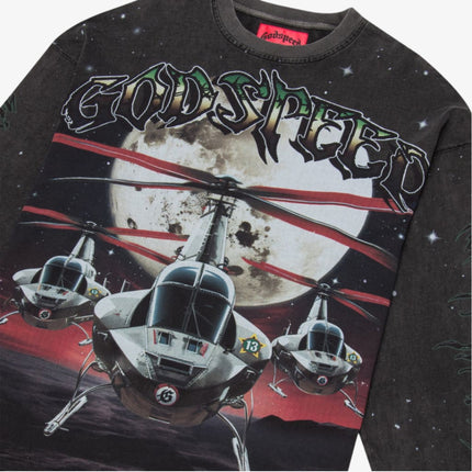Godspeed 'Air Strike' L/S Long Sleeve T-Shirt Black (Washed) | SOLE SERIOUSS [2]