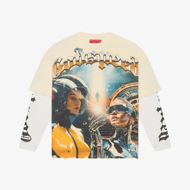 Godspeed 'Chosen One' Layered L/S Long Sleeve T-Shirt Bone (Edition of 555) | SOLE SERIOUSS [1]