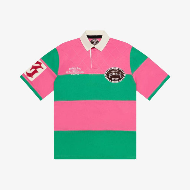 Godspeed Classic Field Rugby Shirt Pink / Green - SOLE SERIOUSS (1)