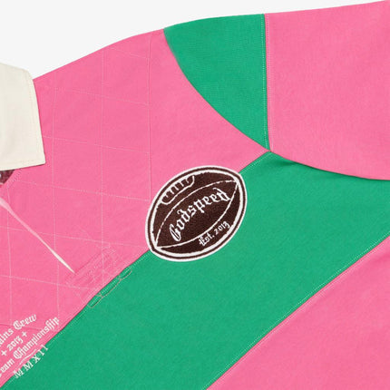 Godspeed Classic Field Rugby Shirt Pink / Green - SOLE SERIOUSS (3)