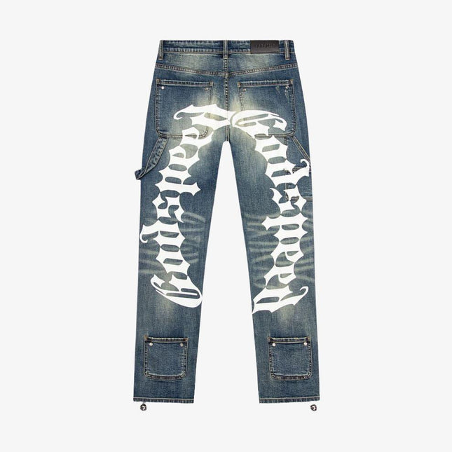 Godspeed 'Double Logo' Denim Jeans Washed Blue | SOLE SERIOUSS [1]