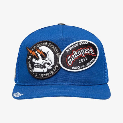 Godspeed Dual Patch Trucker Snapback Hat Royal Blue - SOLE SERIOUSS (2)