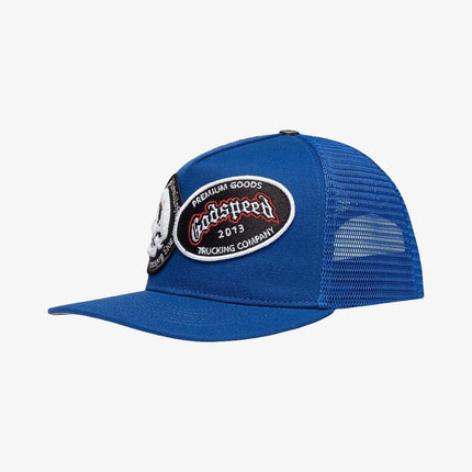 Godspeed Dual Patch Trucker Snapback Hat Royal Blue - SOLE SERIOUSS (3)