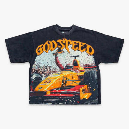 Godspeed 'F1 Finishline' T-Shirt Black Wash (Edition of 444) | SOLE SERIOUSS [1]