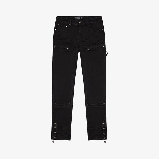 Godspeed Flared Carpenter Denim Jeans Washed Black - SOLE SERIOUSS (1)