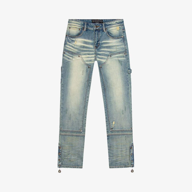 Godspeed Flared Carpenter Denim Jeans Washed Blue - SOLE SERIOUSS (1)