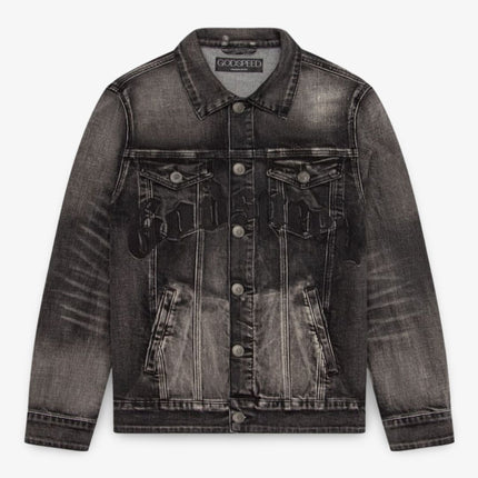 Godspeed 'GS 4ever' Denim Jean Jacket Washed Black - SOLE SERIOUSS (1)