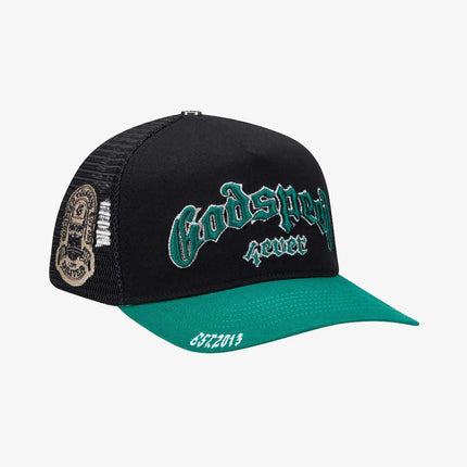 Godspeed 'GS Forever' Trucker Snapback Hat Black / Green - SOLE SERIOUSS (1)