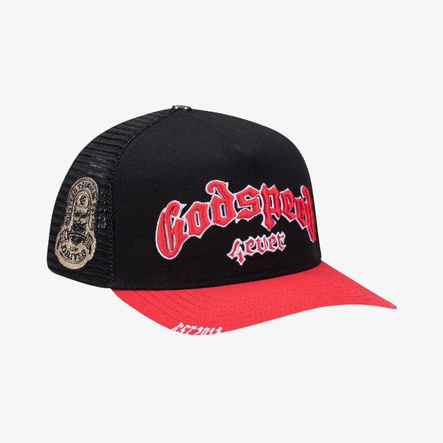 Godspeed 'GS Forever' Trucker Snapback Hat Black / Red - SOLE SERIOUSS (1)