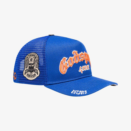 Godspeed 'GS Forever' Trucker Snapback Hat Blue / Orange | SOLE SERIOUSS [2]