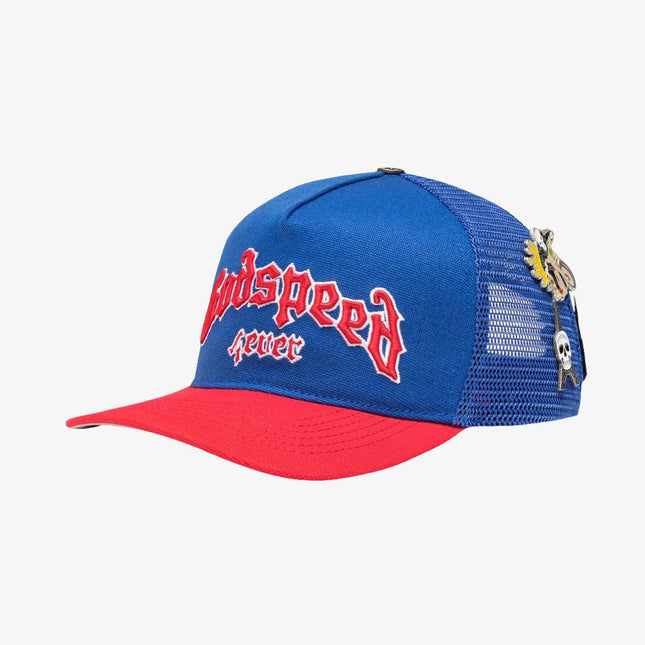 Godspeed 'GS Forever' Trucker Snapback Hat Blue / Red - SOLE SERIOUSS (1)