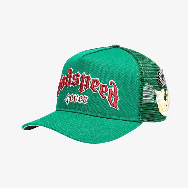 Godspeed 'GS Forever' Trucker Snapback Hat Green / Red - SOLE SERIOUSS (1)