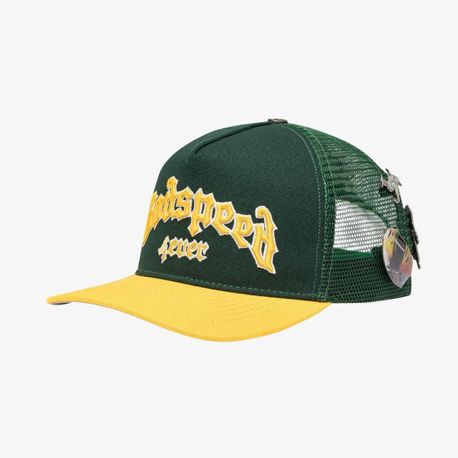 Godspeed 'GS Forever' Trucker Snapback Hat Green / Yellow - SOLE SERIOUSS (1)