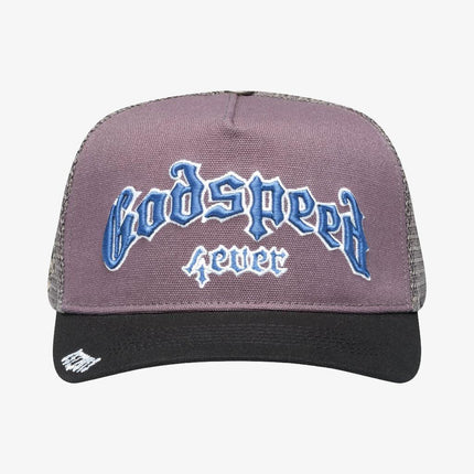 Godspeed 'GS Forever' Trucker Snapback Hat Grey / French Blue - SOLE SERIOUSS (2)