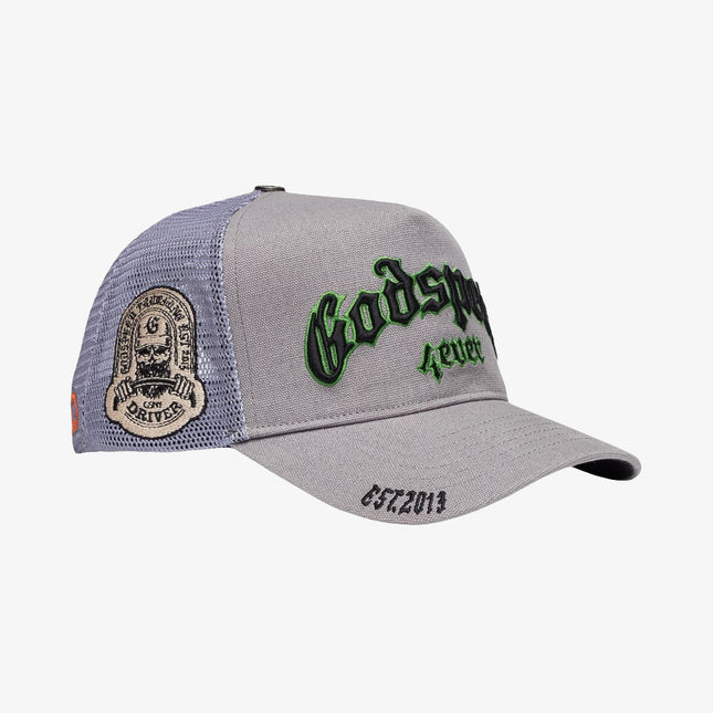 Godspeed 'GS Forever' Trucker Snapback Hat Grey / Green - SOLE SERIOUSS (1)