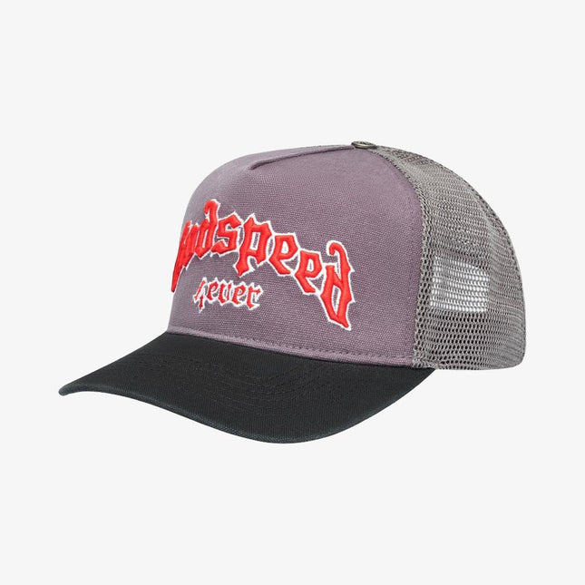 Godspeed 'GS Forever' Trucker Snapback Hat Grey / Red - SOLE SERIOUSS (1)