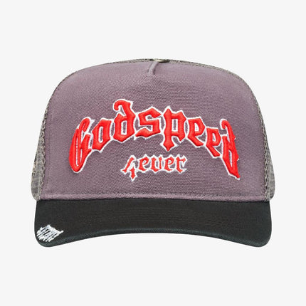 Godspeed 'GS Forever' Trucker Snapback Hat Grey / Red - SOLE SERIOUSS (2)