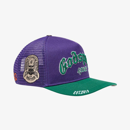 Godspeed 'GS Forever' Trucker Snapback Hat Purple / Green - SOLE SERIOUSS (2)