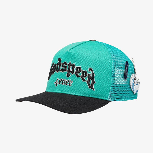 Godspeed 'GS Forever' Trucker Snapback Hat Turquoise / Black - SOLE SERIOUSS (1)