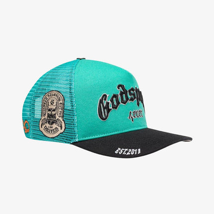 Godspeed 'GS Forever' Trucker Snapback Hat Turquoise / Black - SOLE SERIOUSS (3)