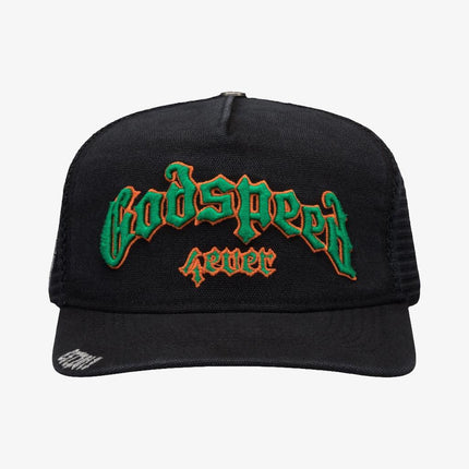 Godspeed 'GS Forever' Trucker Snapback Hat Vintage Black / Green | SOLE SERIOUSS [2]