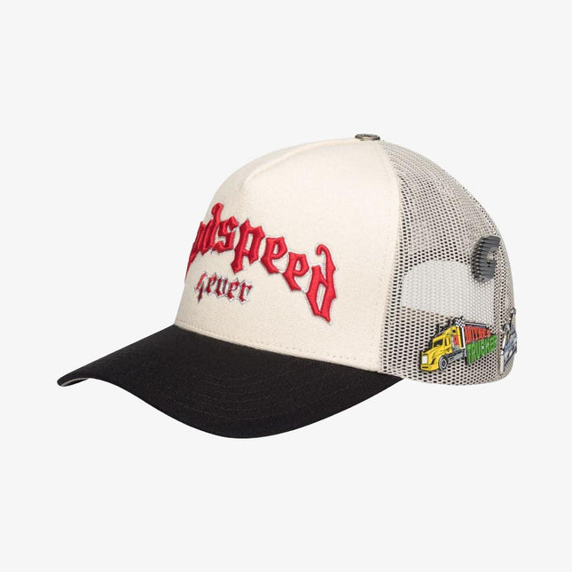 Godspeed 'GS Forever' Trucker Snapback Hat White / Black - SOLE SERIOUSS (1)