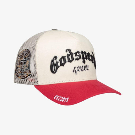 Godspeed 'GS Forever' Trucker Snapback Hat White / Red - SOLE SERIOUSS (2)