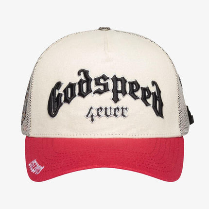 Godspeed 'GS Forever' Trucker Snapback Hat White / Red - SOLE SERIOUSS (3)