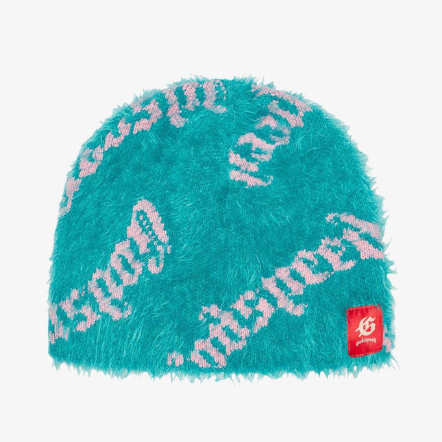 Godspeed 'GS Logo' Fuzzy Beanie Teal / Pink - SOLE SERIOUSS (1)