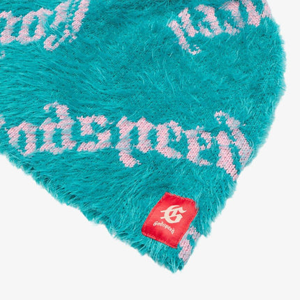 Godspeed 'GS Logo' Fuzzy Beanie Teal / Pink - SOLE SERIOUSS (3)