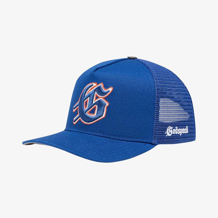 Godspeed 'GS Logo' Trucker Snapback Hat Blue / Orange - SOLE SERIOUSS (2)