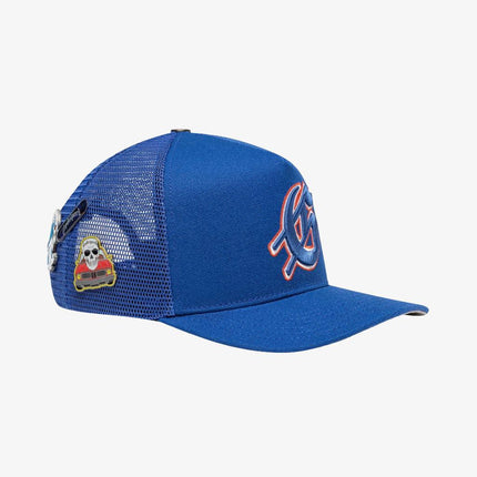 Godspeed 'GS Logo' Trucker Snapback Hat Blue / Orange - SOLE SERIOUSS (3)