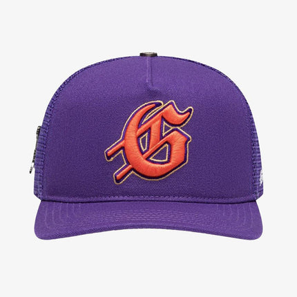 Godspeed 'GS Logo' Trucker Snapback Hat Purple / Orange - SOLE SERIOUSS (1)