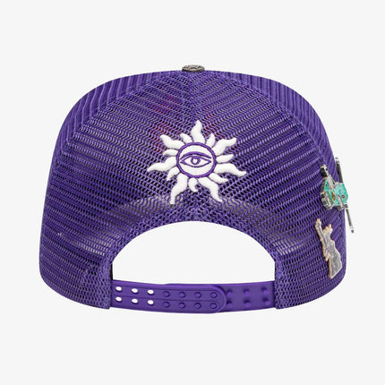 Godspeed 'GS Logo' Trucker Snapback Hat Purple / Orange - SOLE SERIOUSS (5)