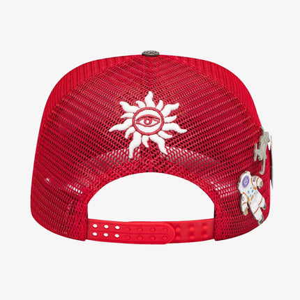 Godspeed 'GS Logo' Trucker Snapback Hat Red / Yellow - SOLE SERIOUSS (4)